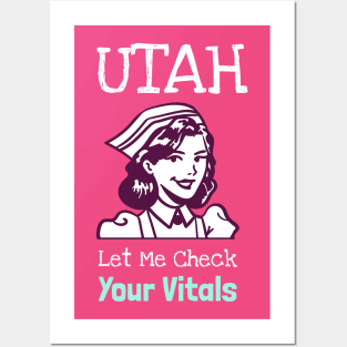 Utah Let Me Check Your Vitals Posters and Art